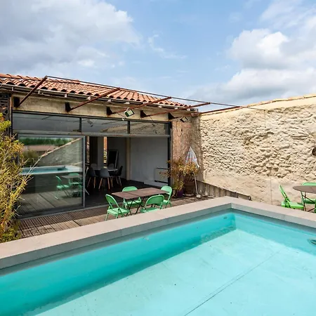 アパート Le Couvent Des Ursulines - Penthouse Climatise Piscine ナルボンヌ